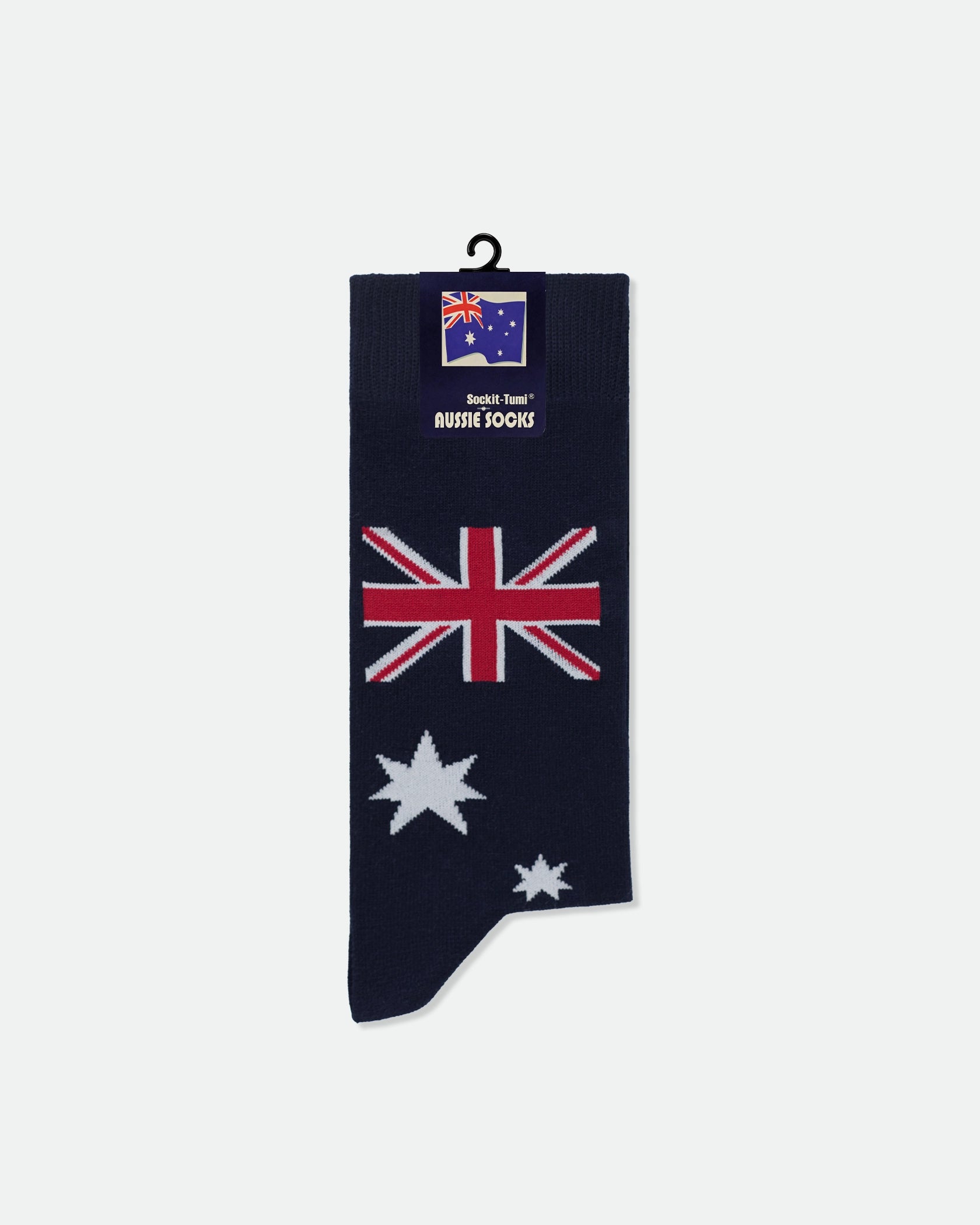 Men's Australian Flag Cotton Souvenir Business Dress Socks