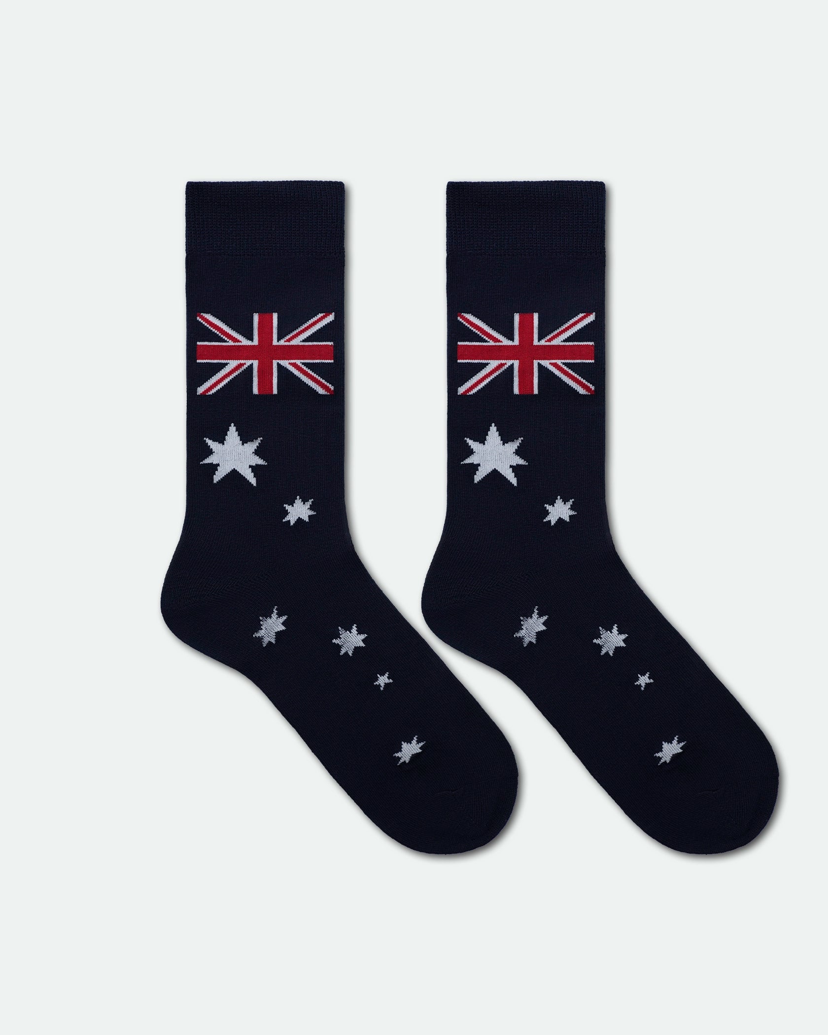 Men's Australian Flag Cotton Souvenir Business Dress Socks