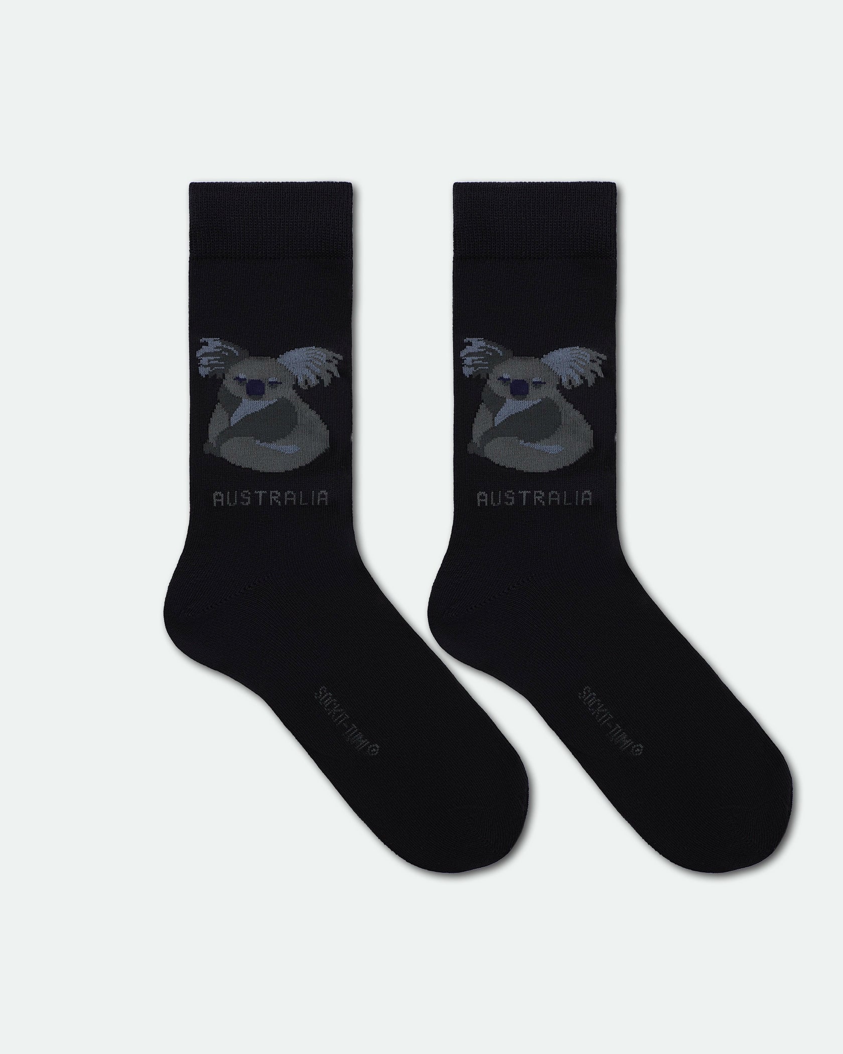Men's Australian Souvenir Business Socks Black Koala
