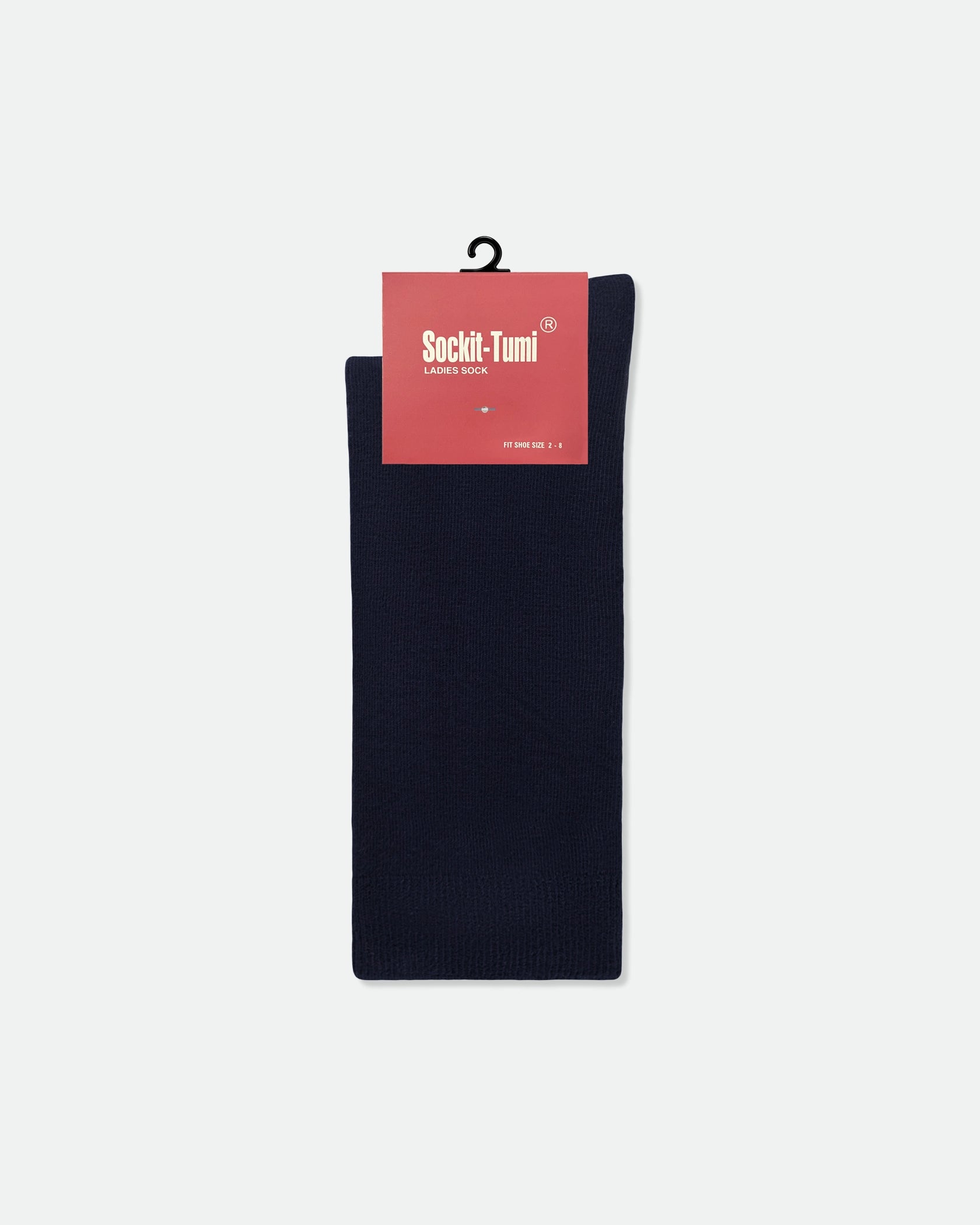 Women's Plain Premium Cotton Business Dress Socks Navy Blue