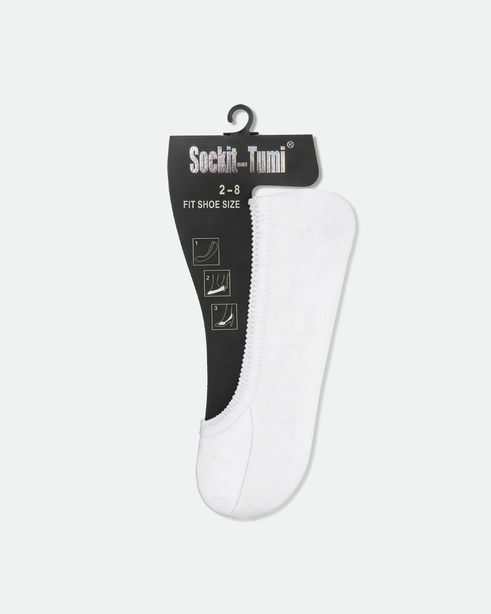 Women's Fashion Footlets No Show Cotton White