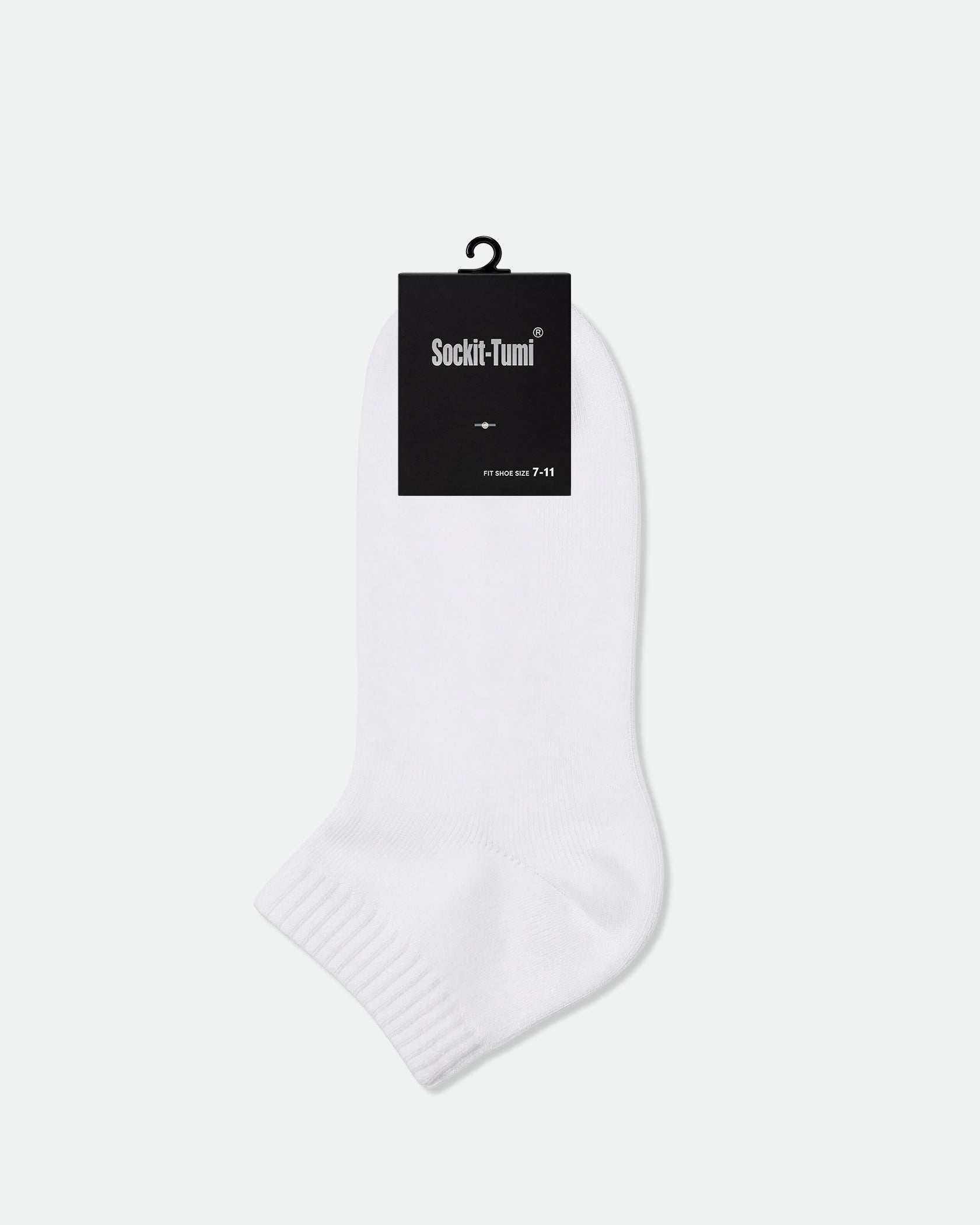 Men's Cotton Half Cushion Two Tone Ankle Sport Socks Plain White
