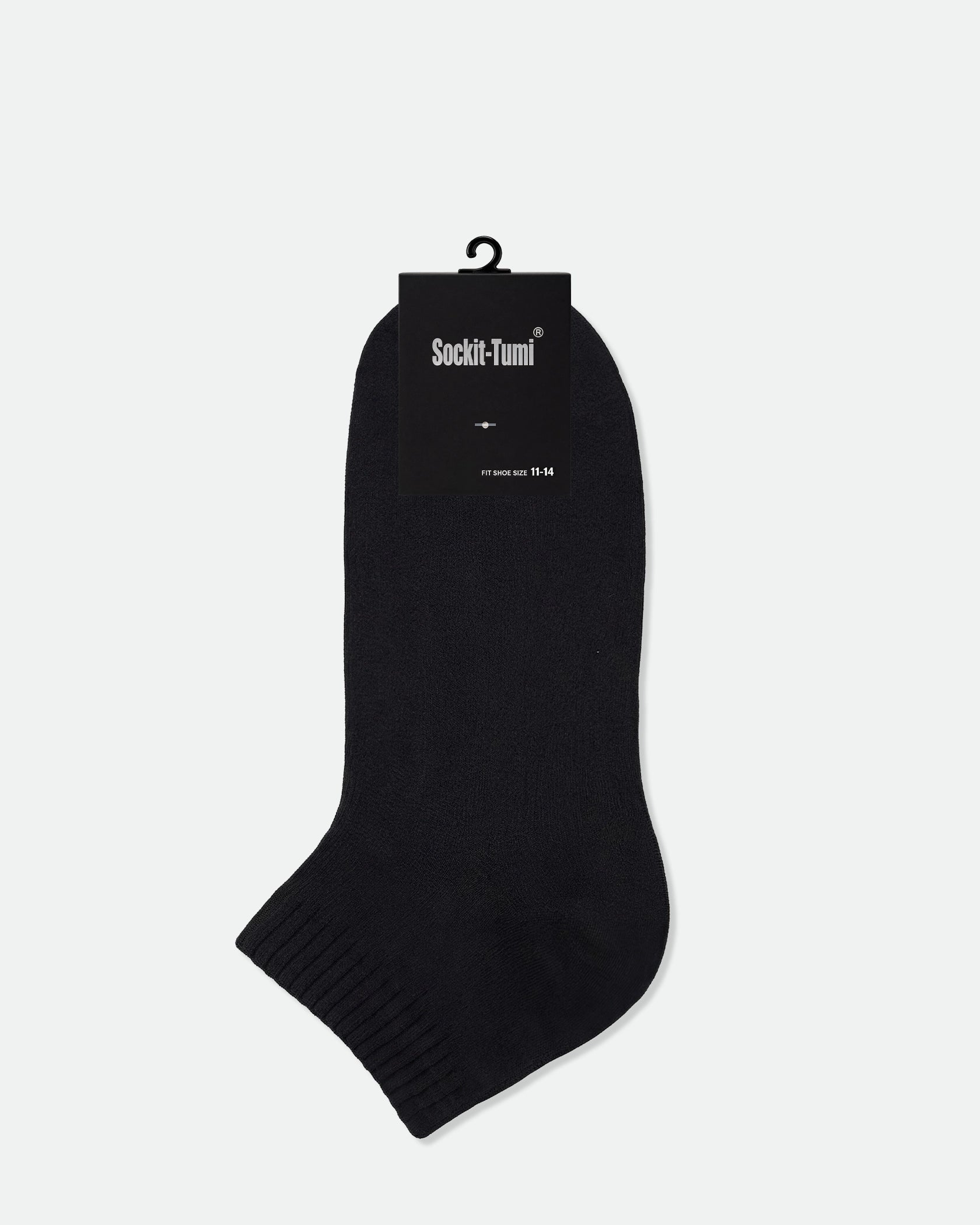 Men's King Size Cotton Half Cushion Two Tone Ankle Sport Socks Mix