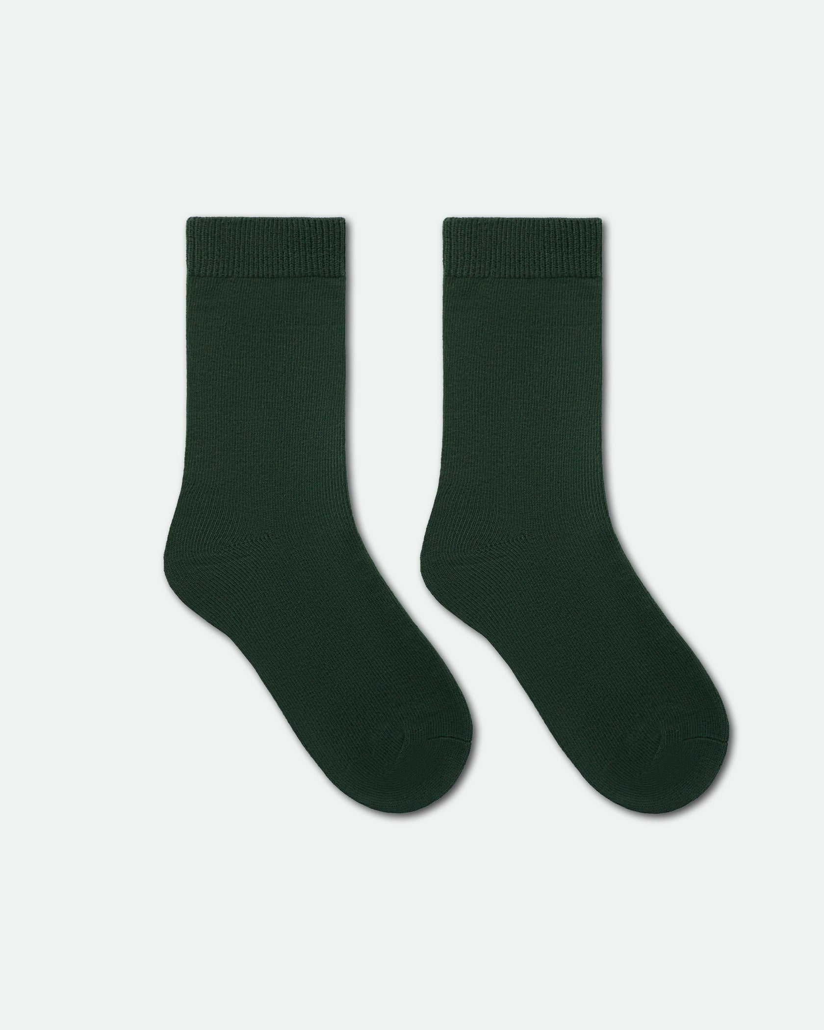 Kids Australian School Socks Crew Length Pack of 3 Green