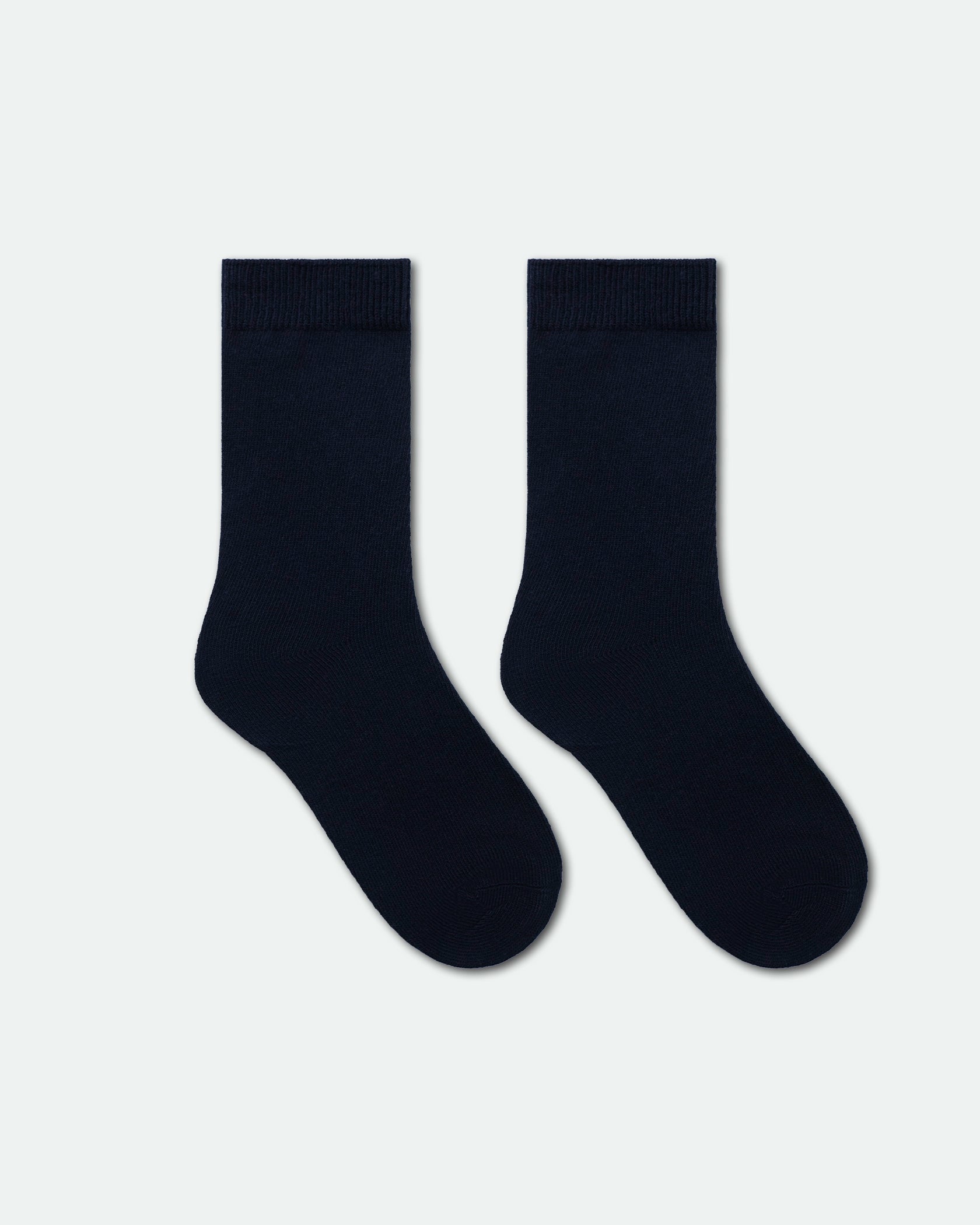 Kids Australian School Socks Crew Length Pack of 3 Navy Blue