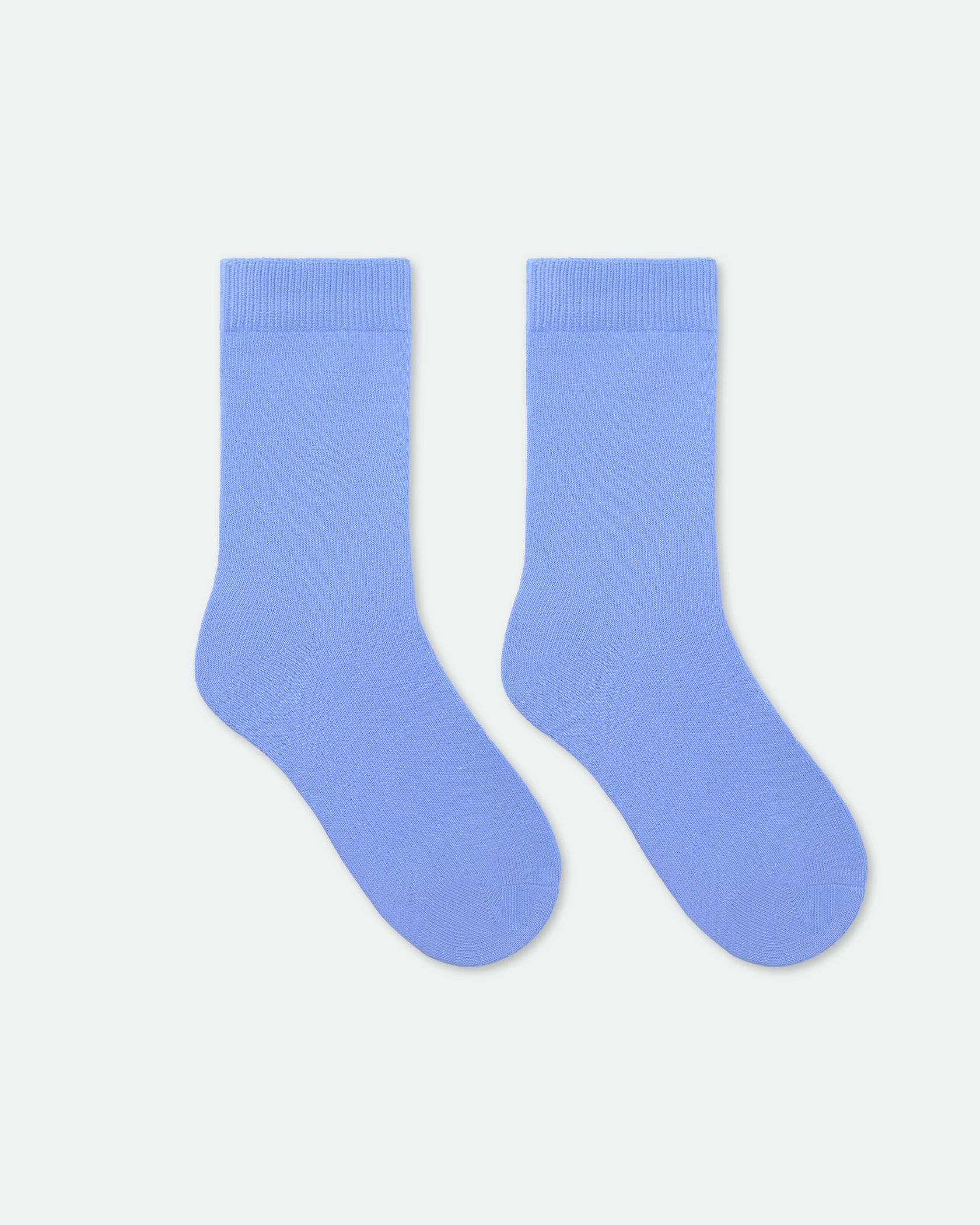 Kids Australian School Socks Crew Length Pack of 3 Sky Blue