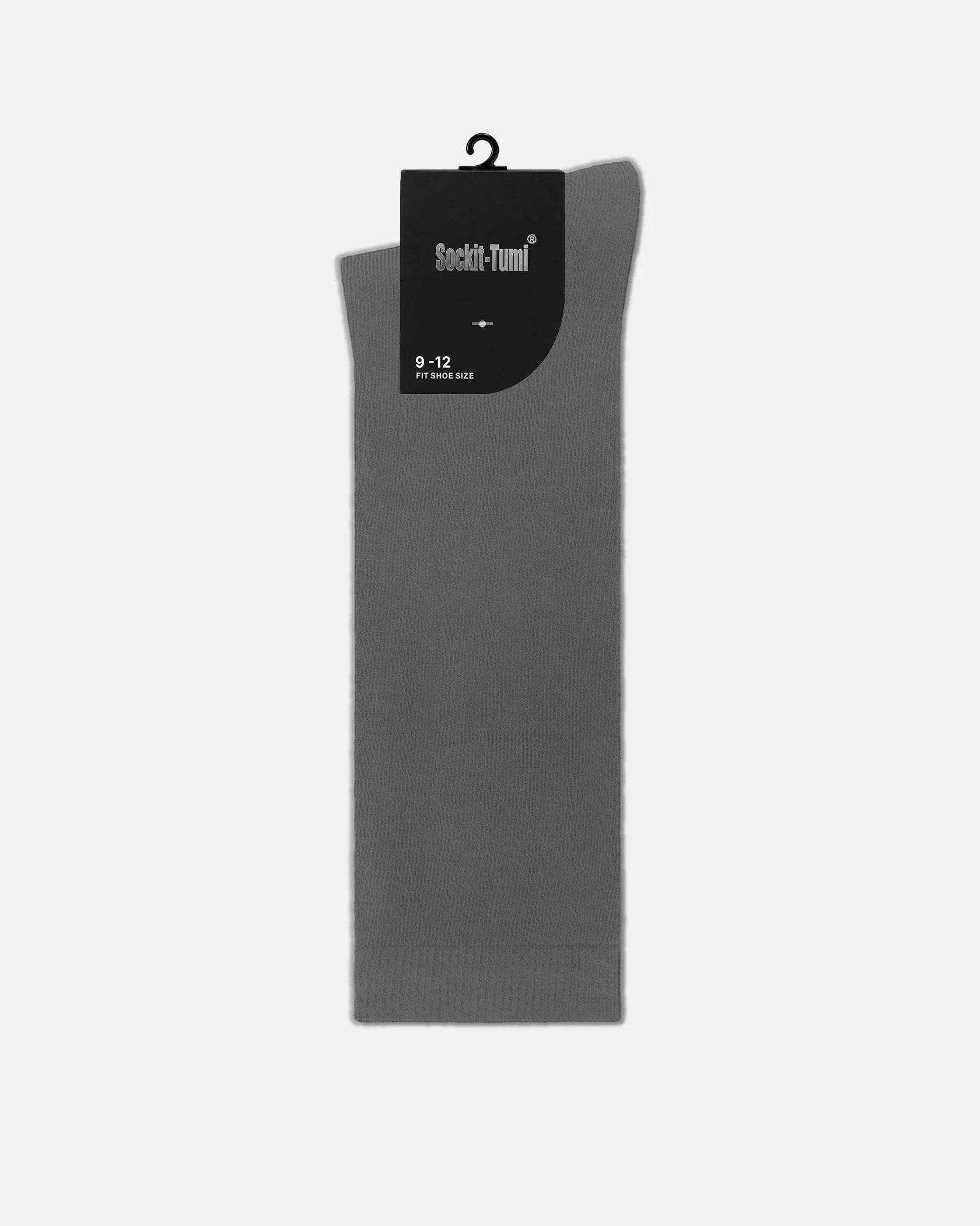 Kids Cotton Knee High School Socks Grey 9-12