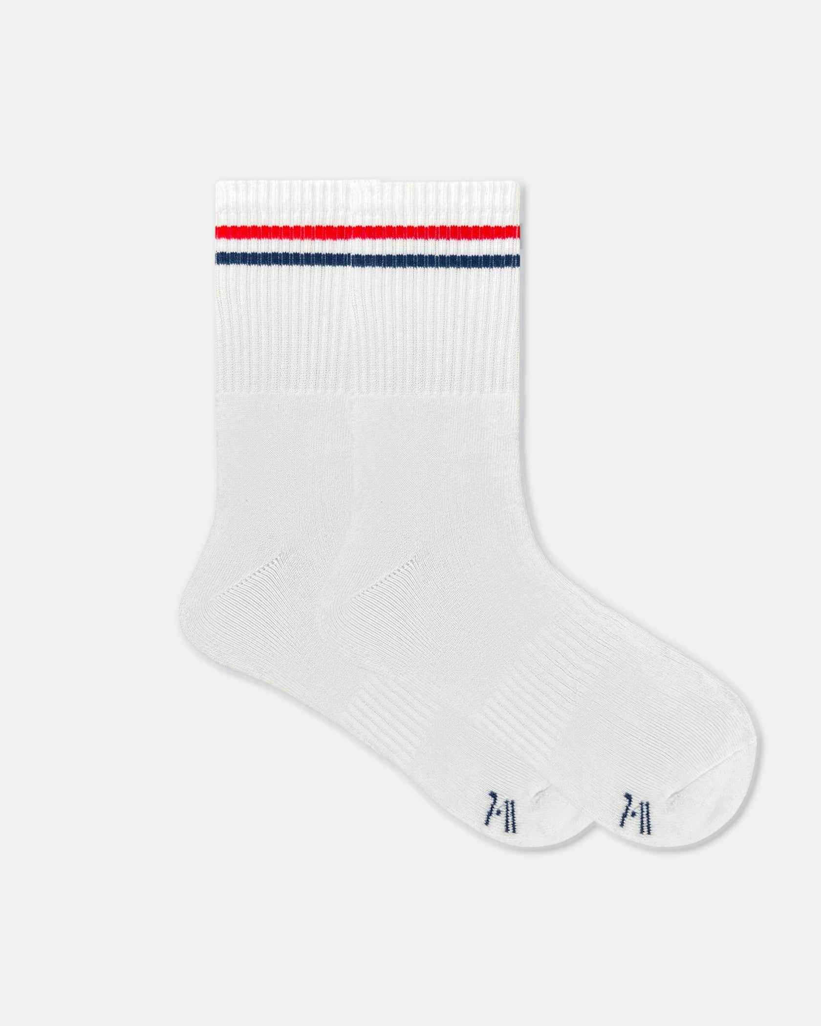 Sockit-Tumi Custom Cushioned School Socks Striped Red and Blue