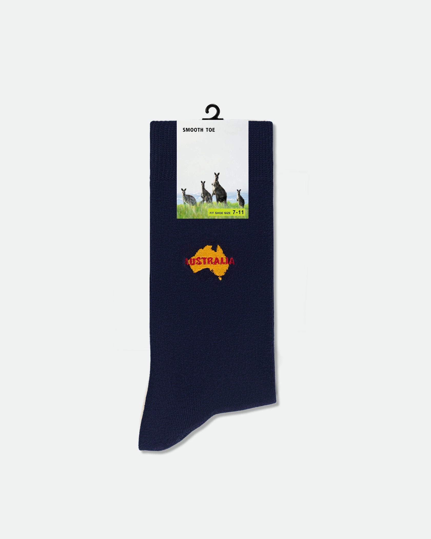 Men's Australian Souvenir Business Dress Socks Australian Map Embroidery