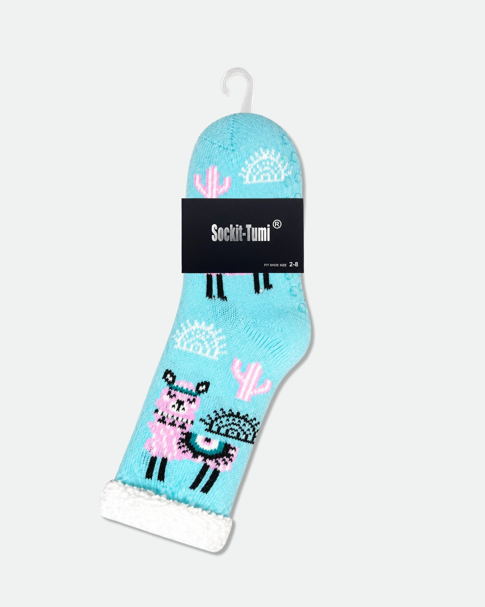 Women’s Sherpa-Lined Soft Non-Slip Thermal Winter Lounge Socks Alpaca — 6 Designs (2 Pairs Each)
