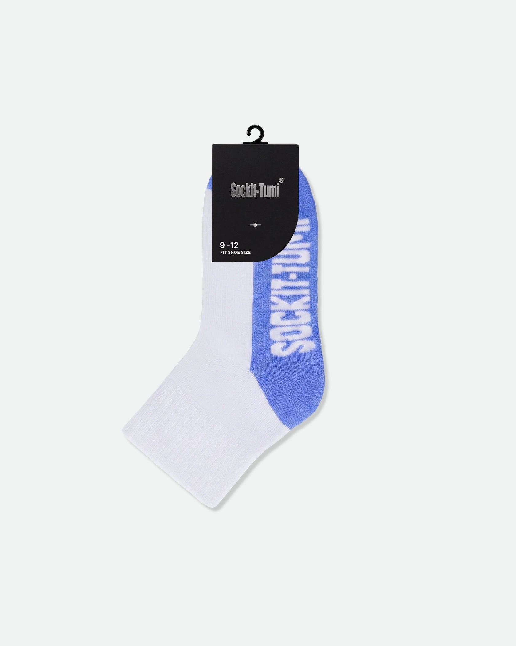 Kids Half Tone Cushioned Ankle Sports Socks Blue