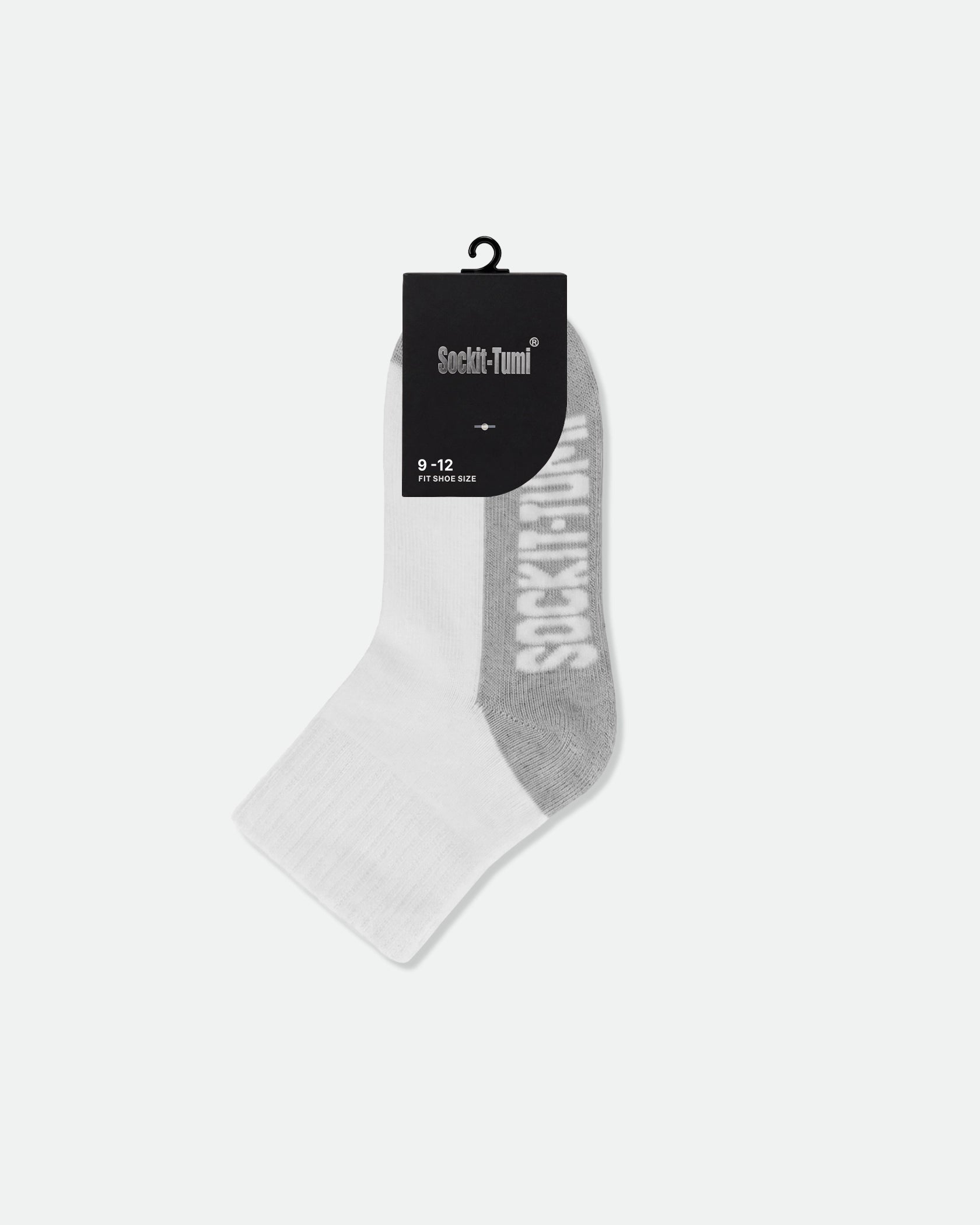 Kids Half Tone Cushioned Ankle Sports Socks Grey