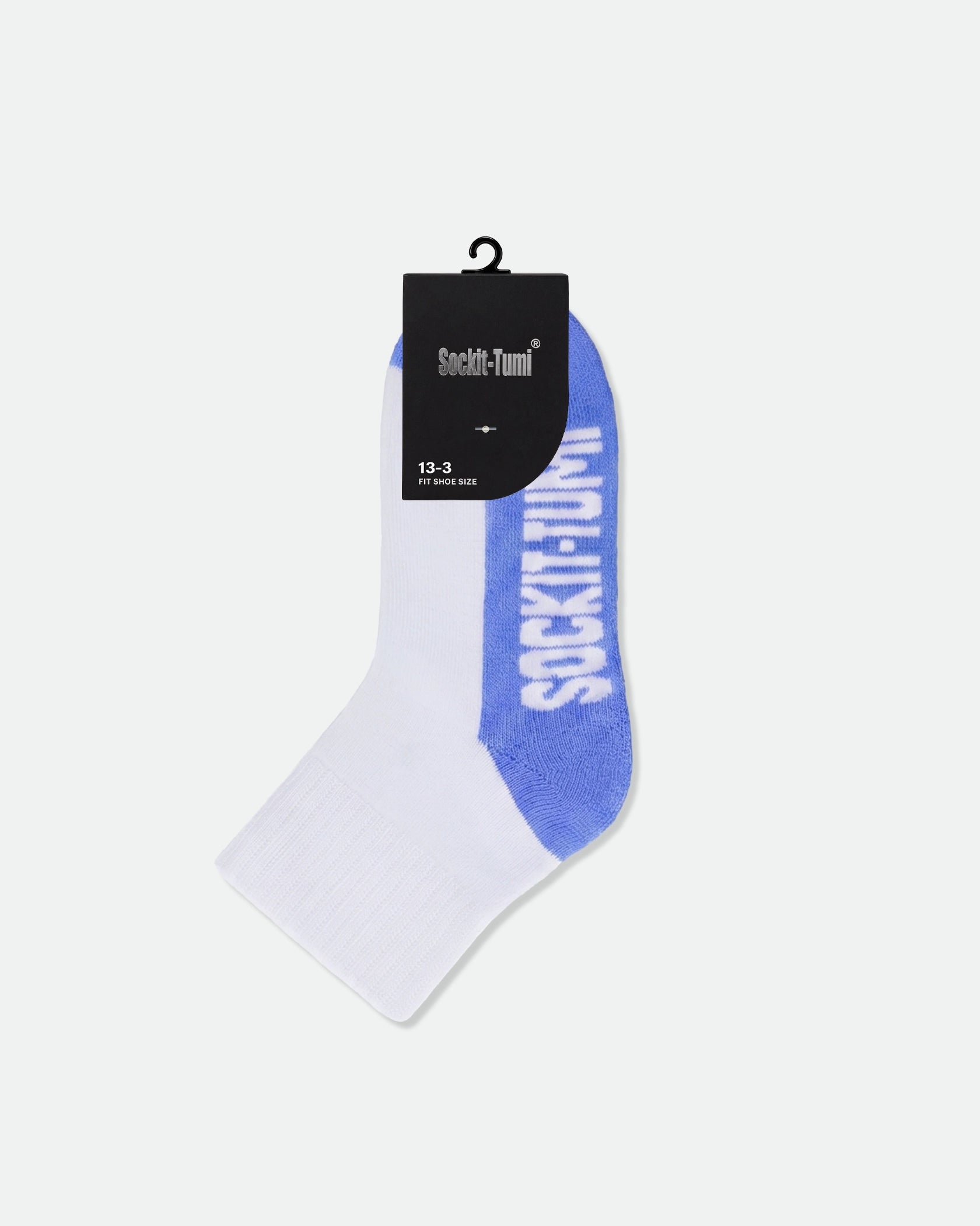 Kids Half Tone Cushioned Ankle Sports Socks Blue