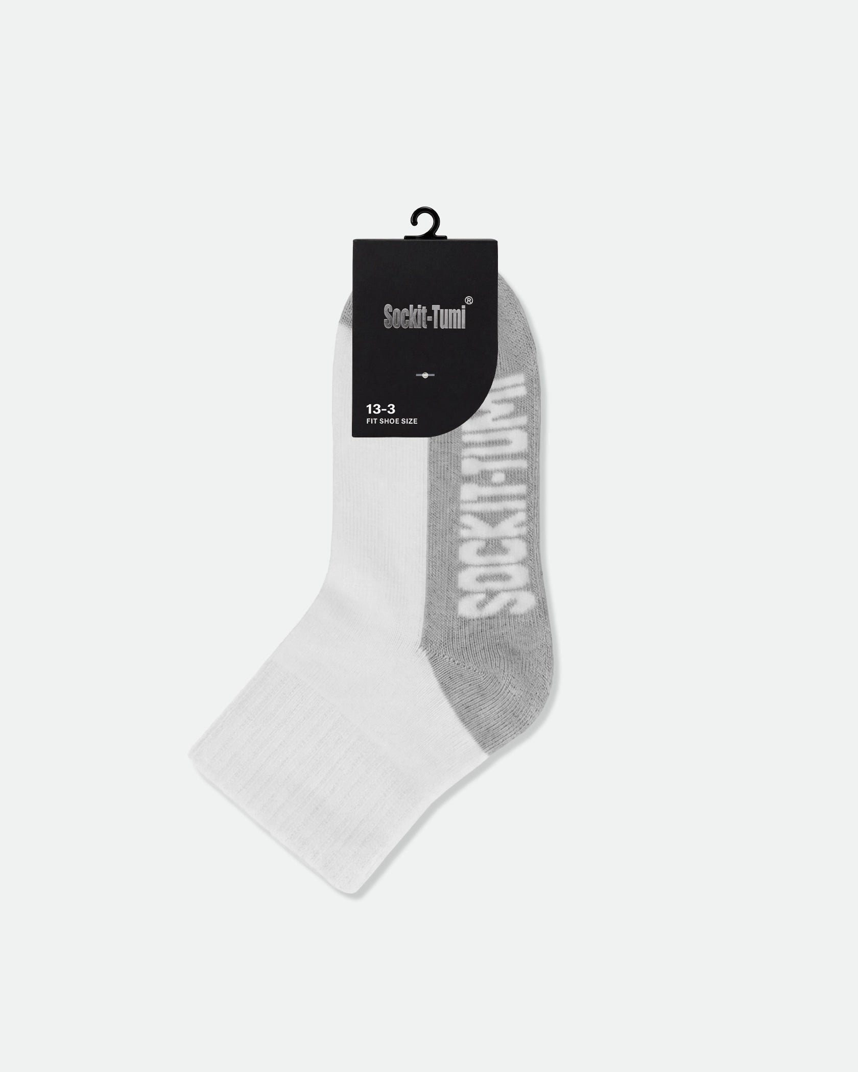 Kids Half Tone Cushioned Ankle Sports Socks Grey
