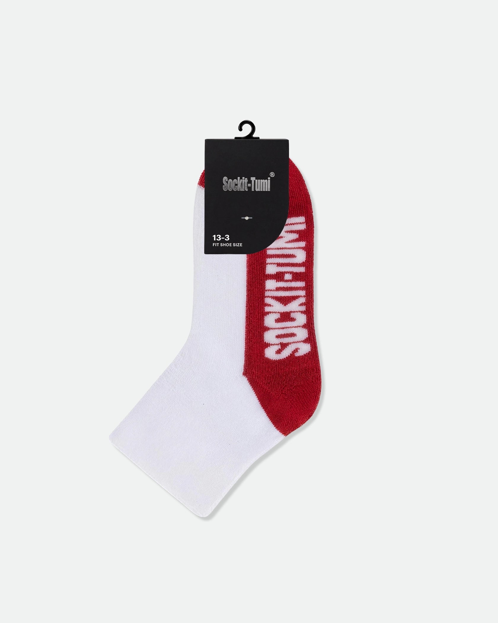 Kids Half Tone Cushioned Ankle Sports Socks Red