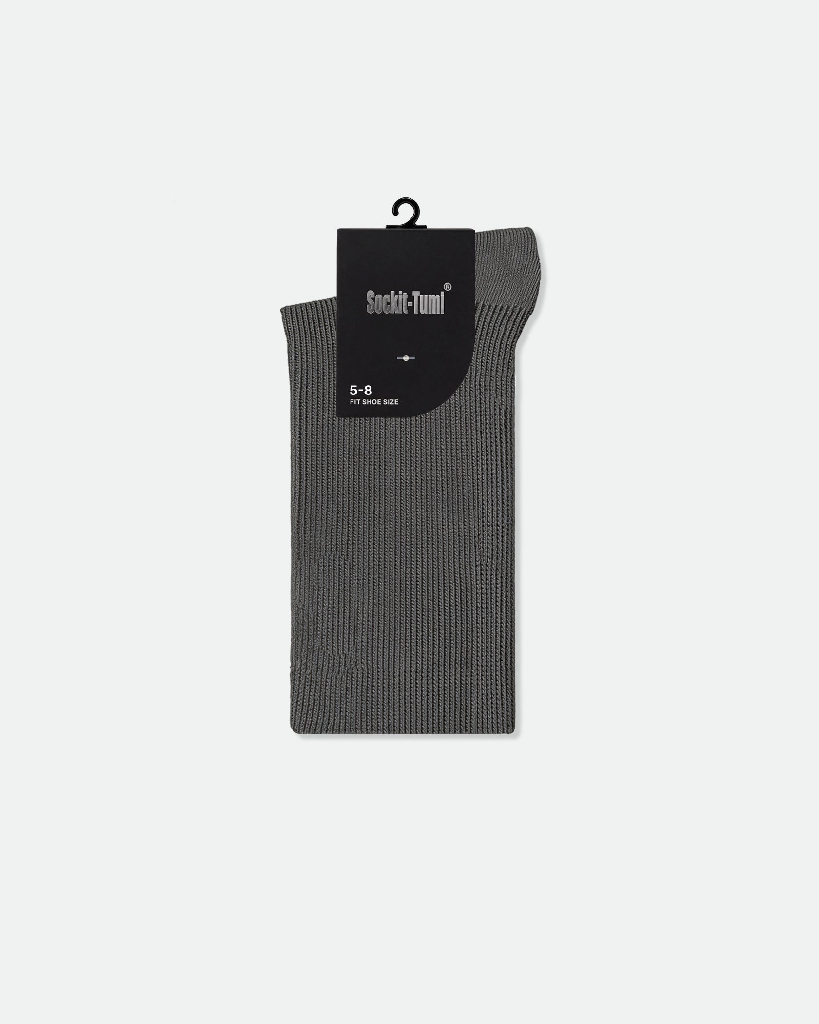 Kids Cotton Turnover School Socks Grey