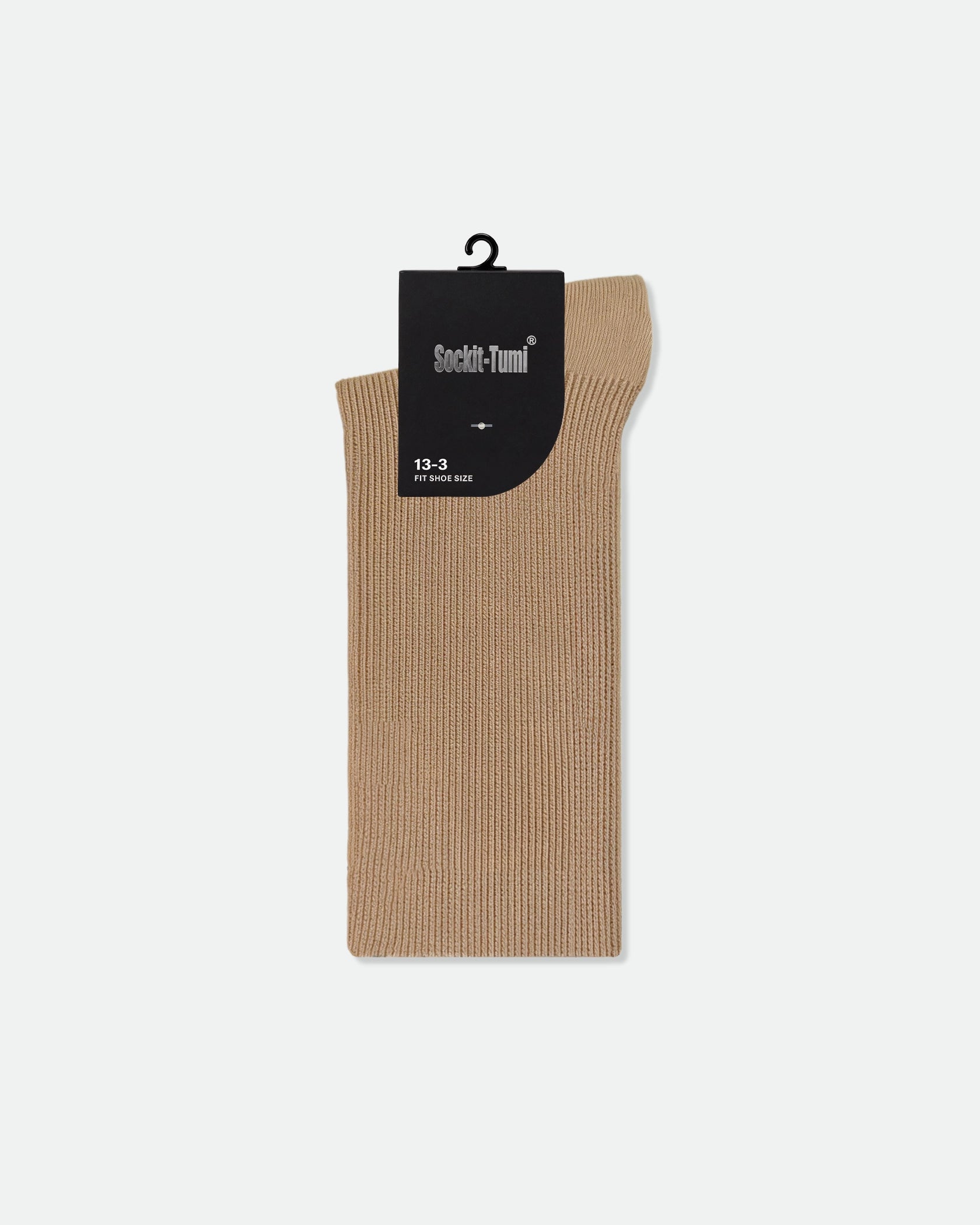 Kids Cotton Turnover School Socks Sand Beige