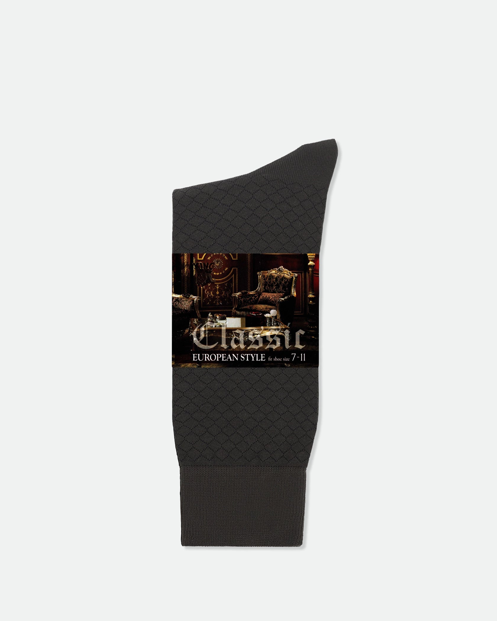 Men's European Style Mercerised Cotton Business Dress Socks