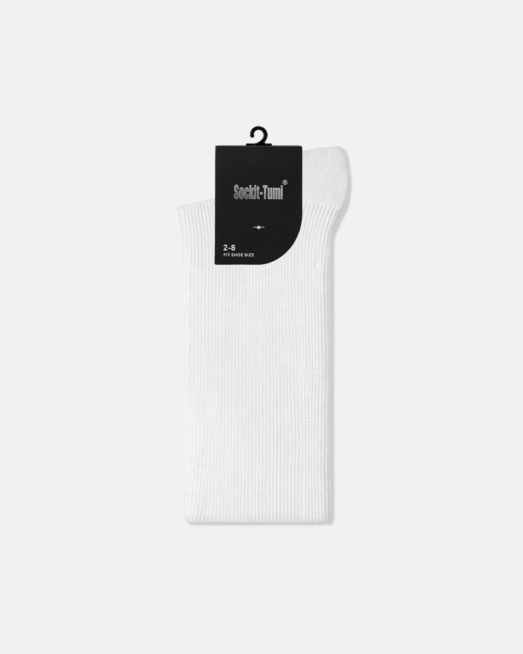 Women's Cotton Turnover Ribbed Socks White