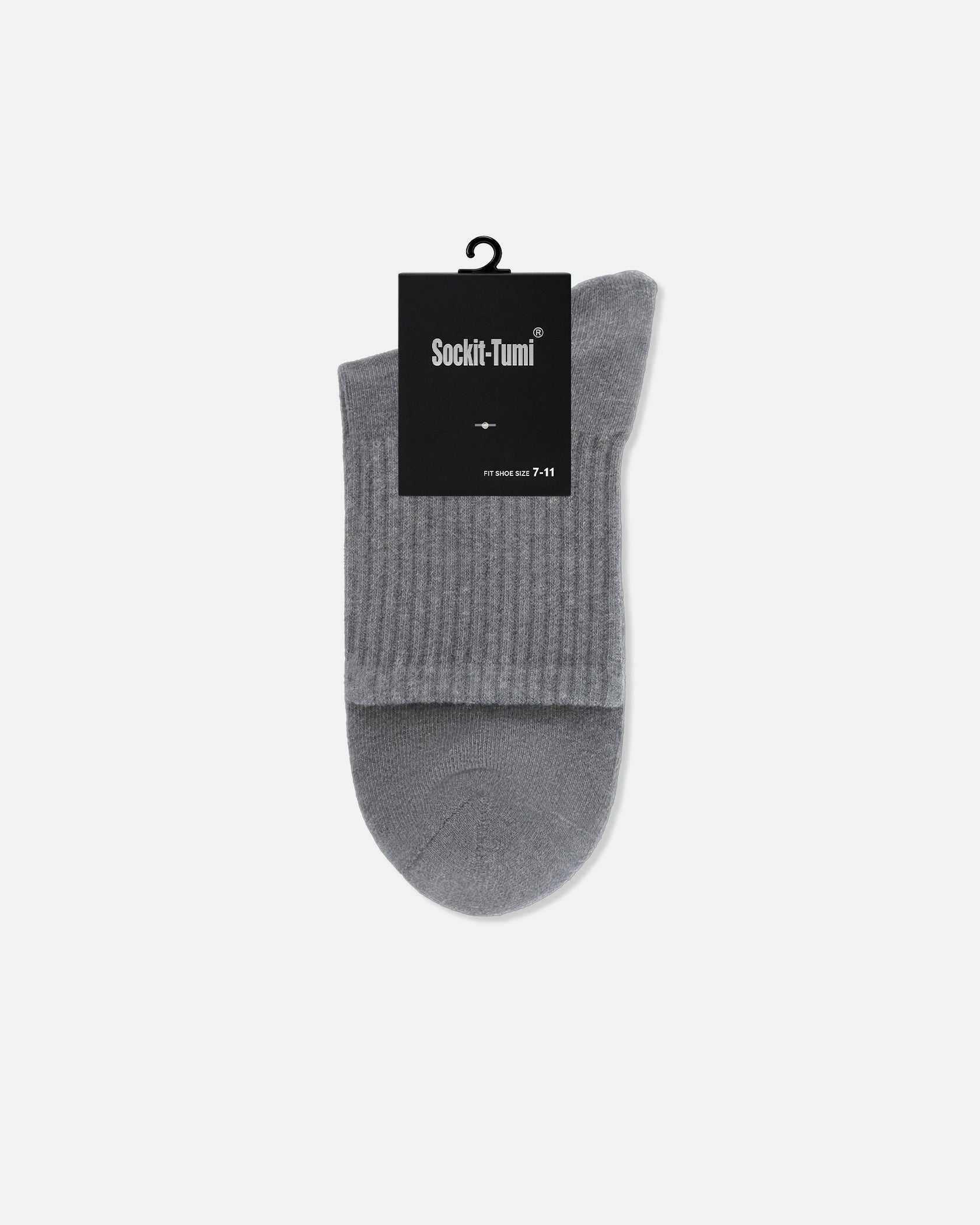 Men's Three Quarter Ankle Sport Socks Grey