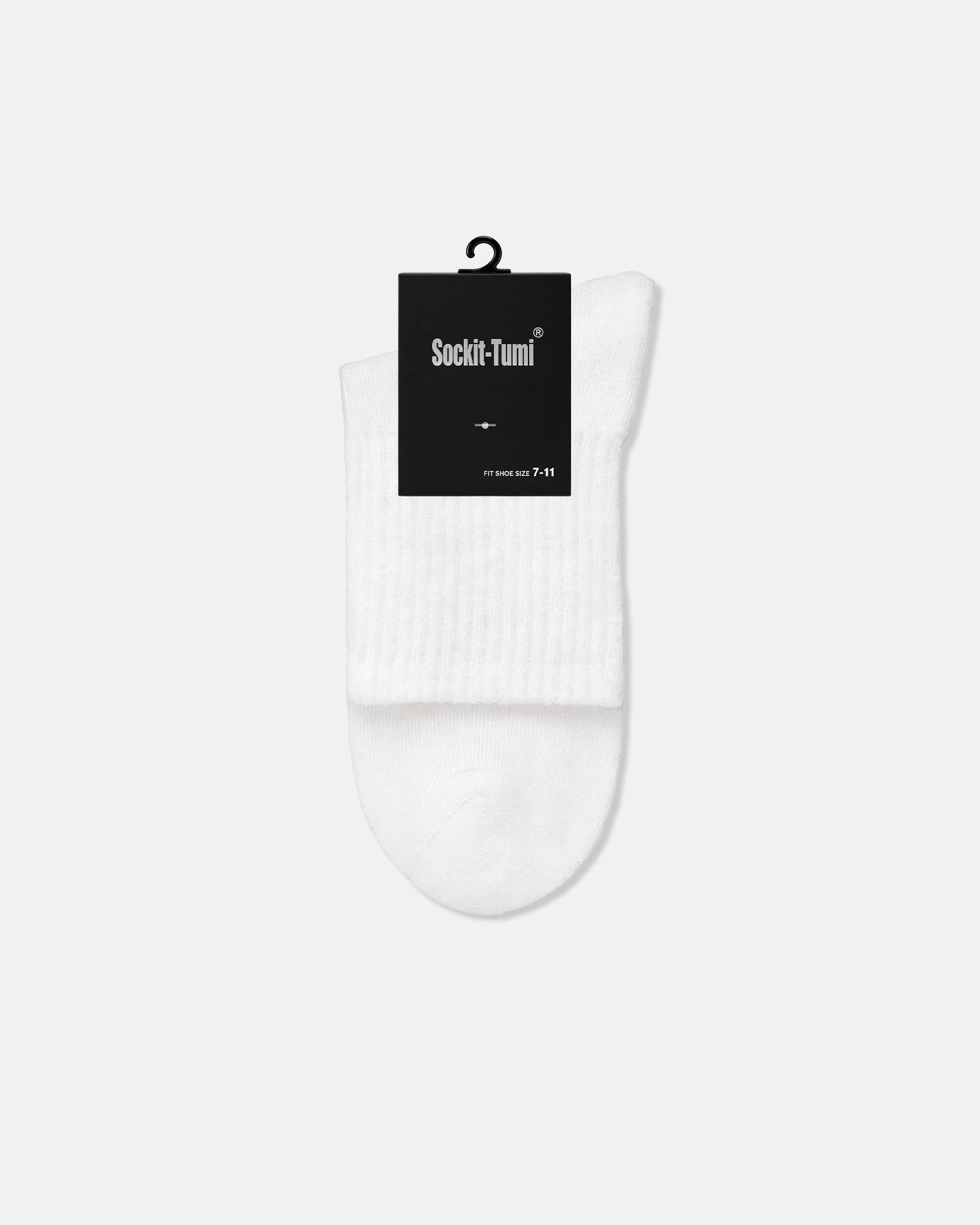 Men's Three Quarter Ankle Sport Socks White