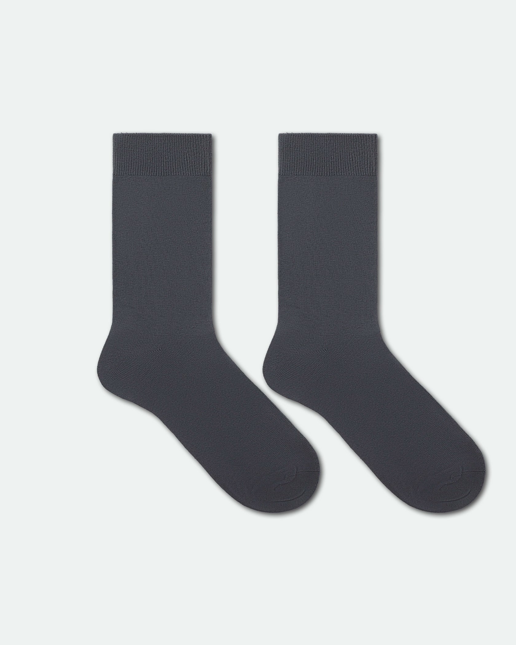 Women's Diabetic Friendly Business Dress Socks Comfort Loose Top Grey