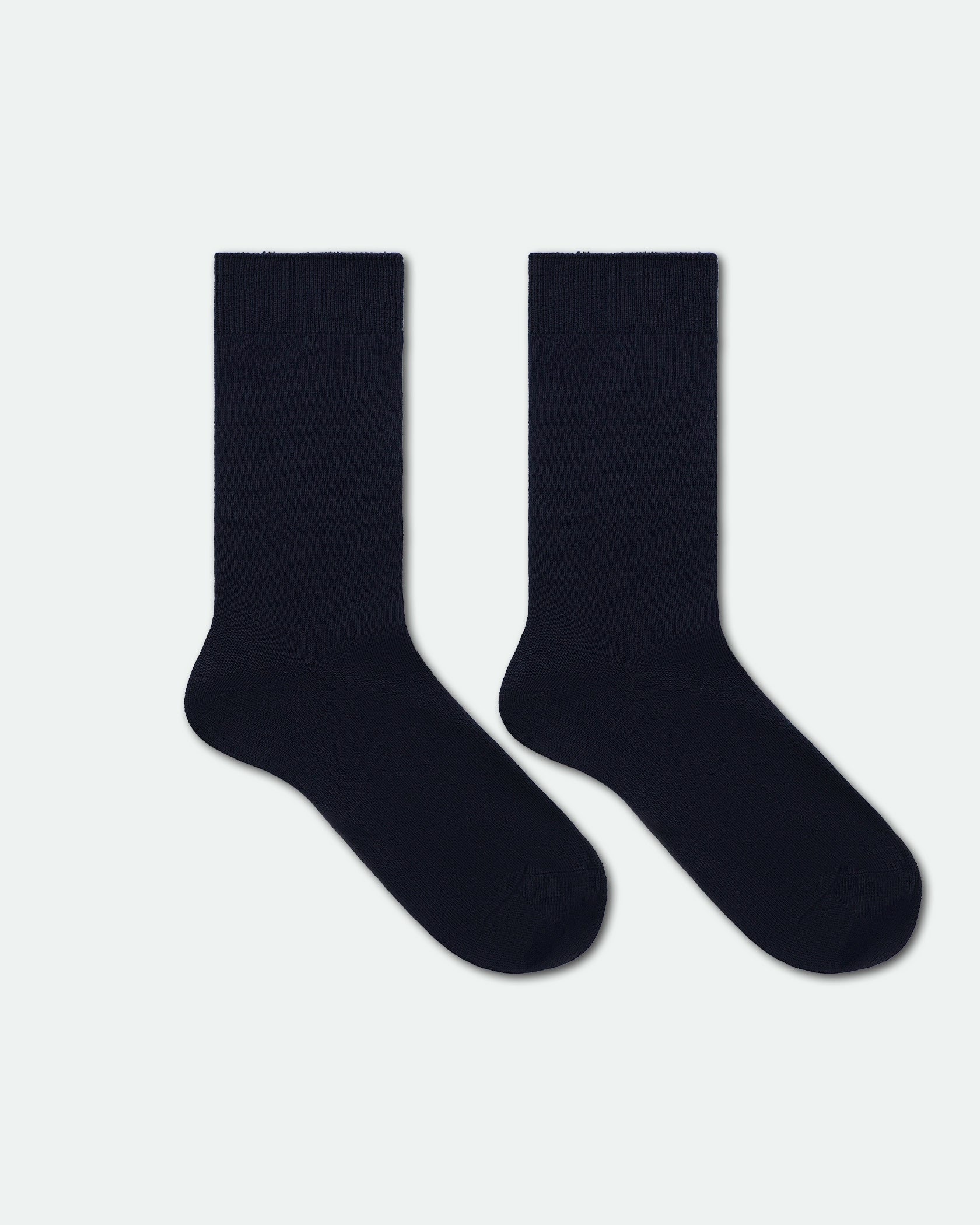 Women's Diabetic Friendly Business Dress Socks Comfort Loose Top Navy Blue