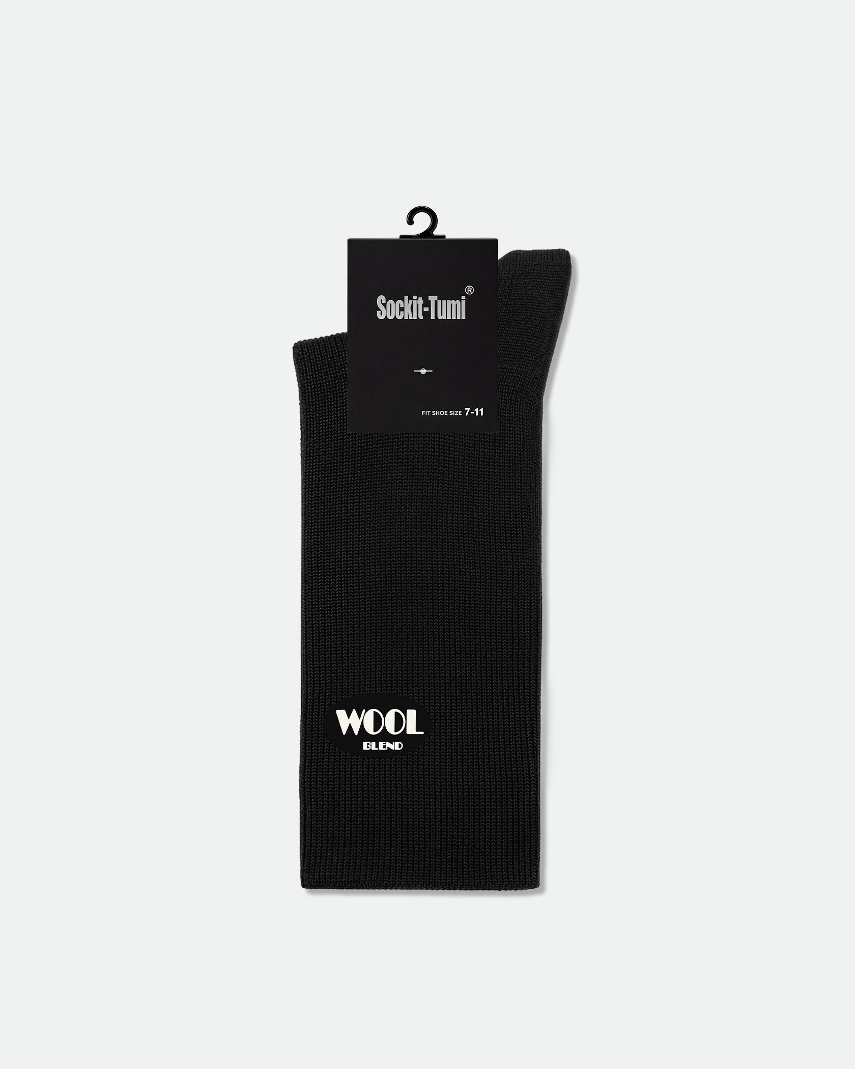 Sockit-Tumi Men's Fine Wool Business Dress Socks Black
