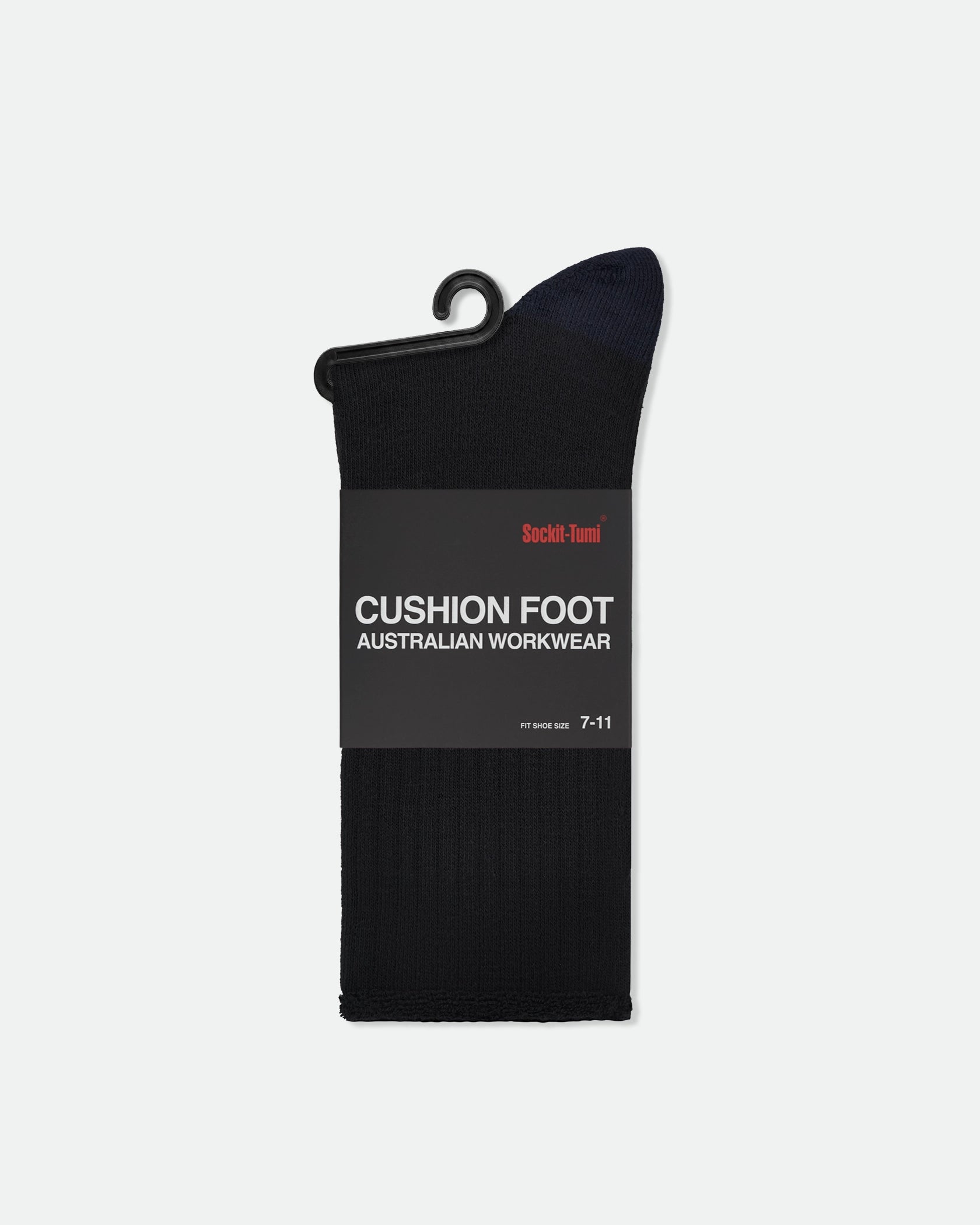 Sockit-Tumi Men's Australian Heavy Duty Cotton Work Socks Black