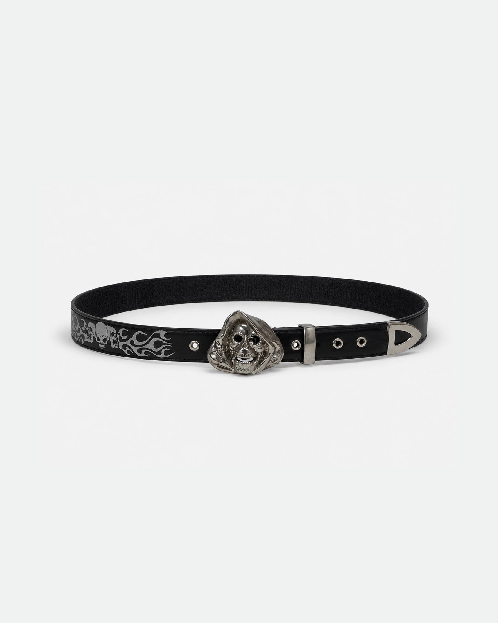 Black Casual Leather Belt with Pin Buckle 38mm