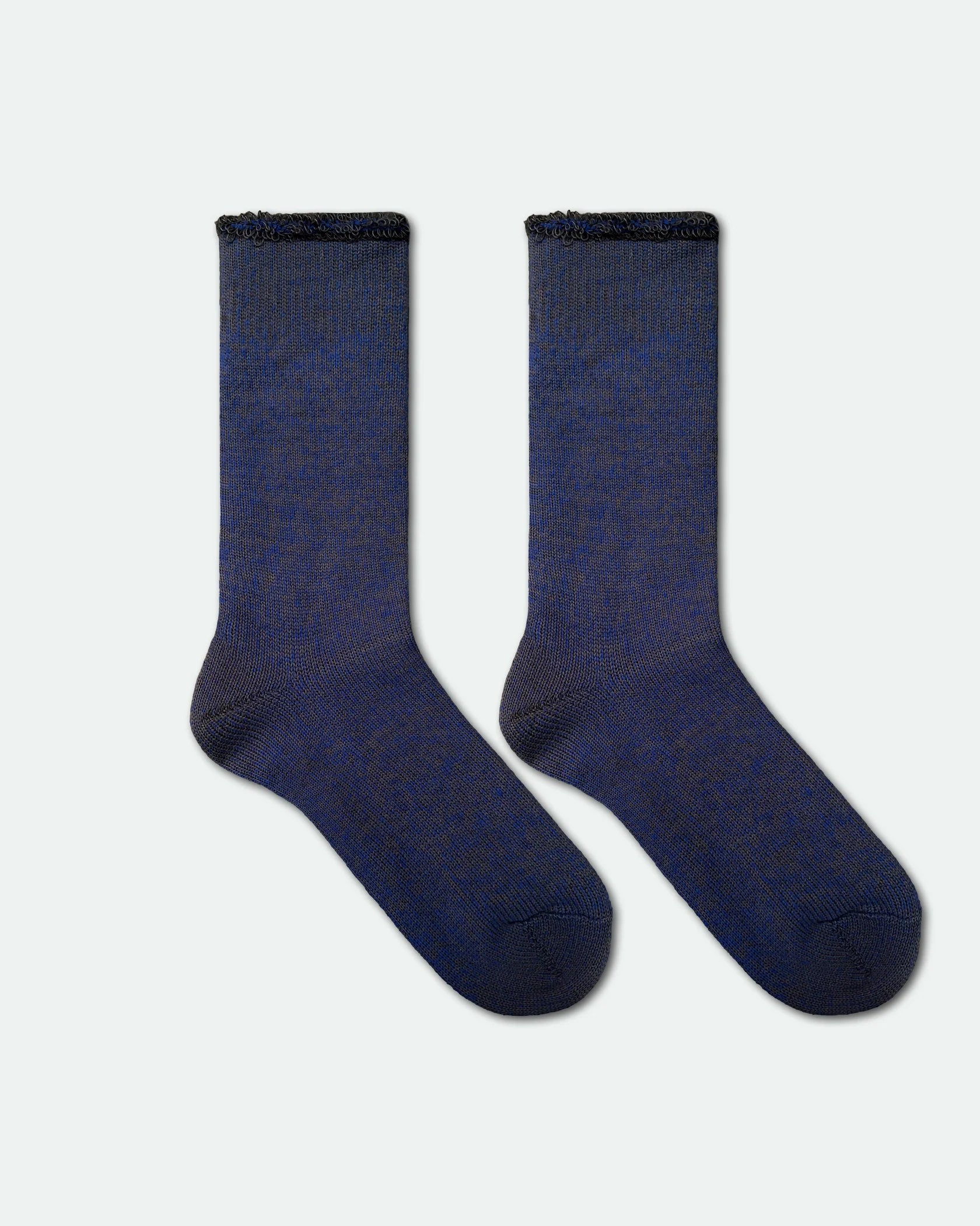 Mens Workman Wool Work Socks King Size Blue Grey Marle 11-14 - Pair