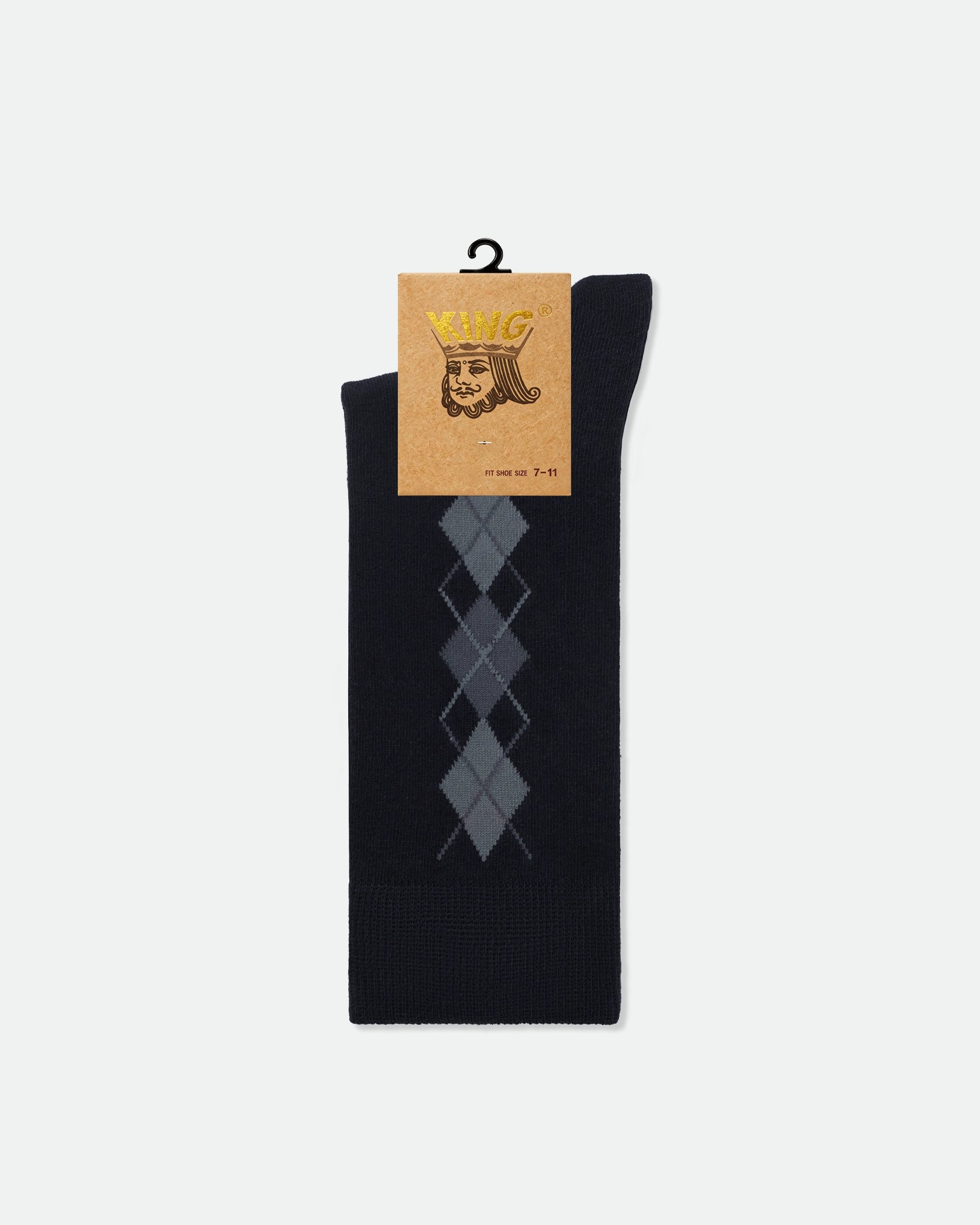 Men's Patterned Business Dress Socks Mix Design Black