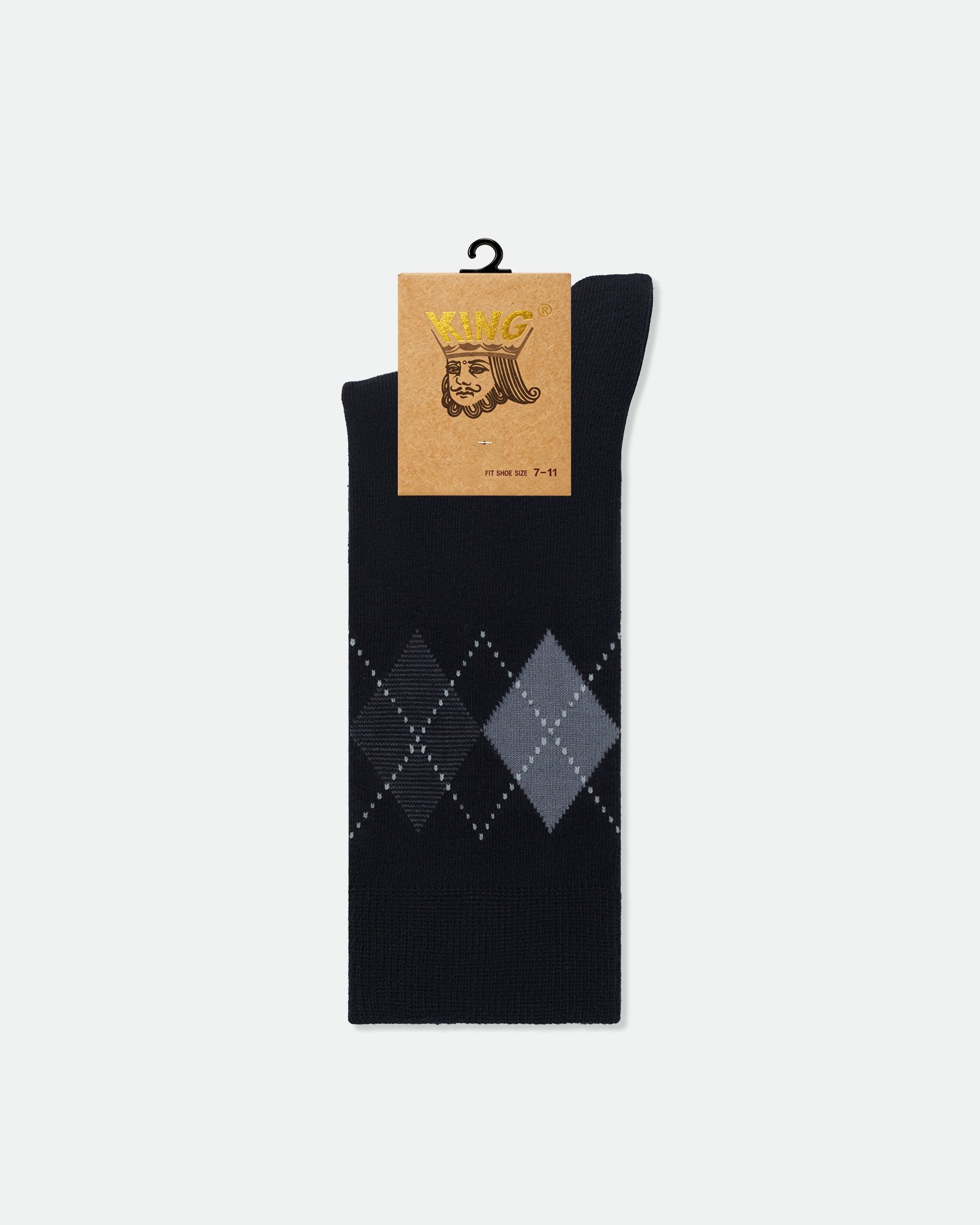 Men's Patterned Business Dress Socks Mix Design Black