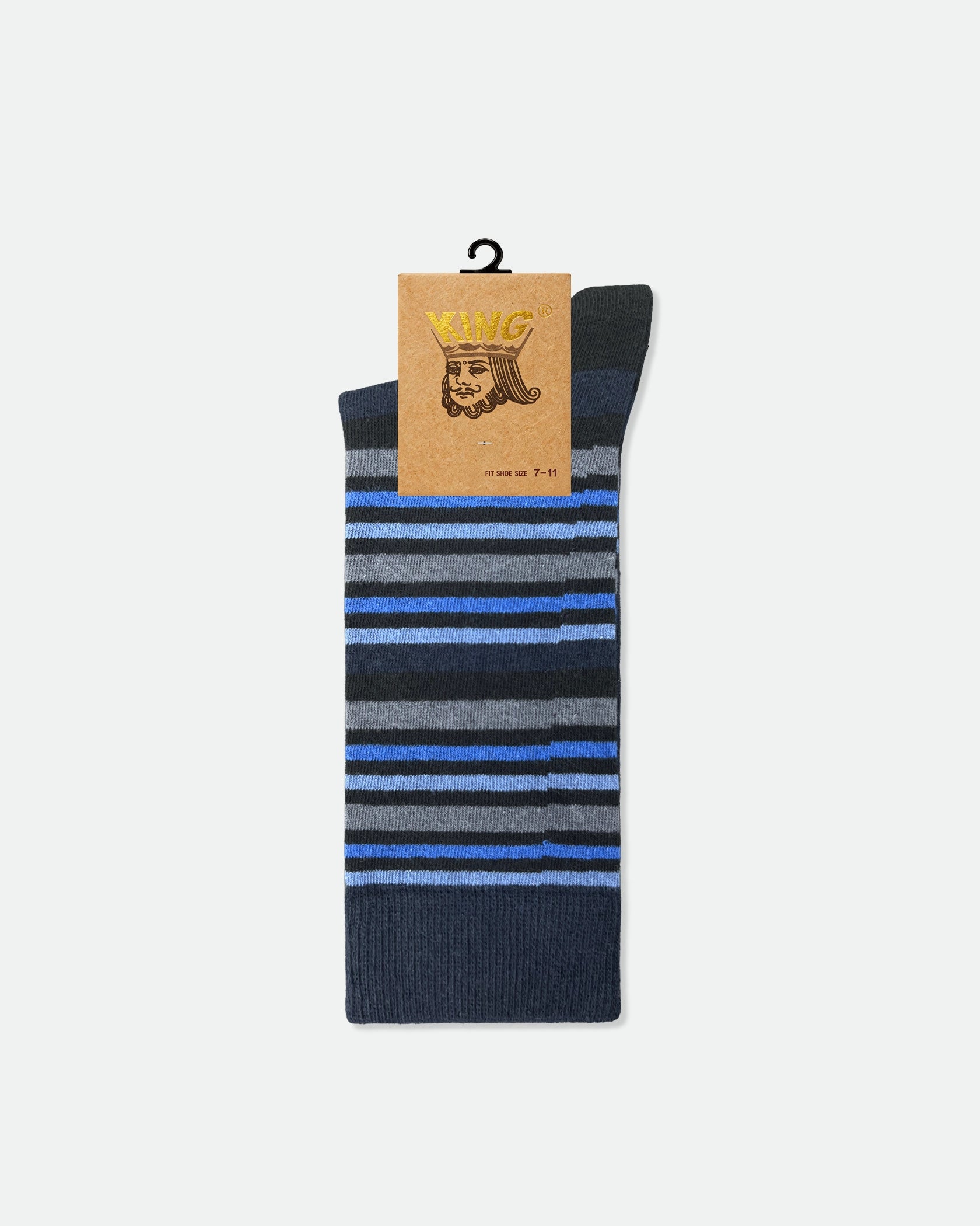 Men's Patterned Cotton Business Dress Socks Striped Mix