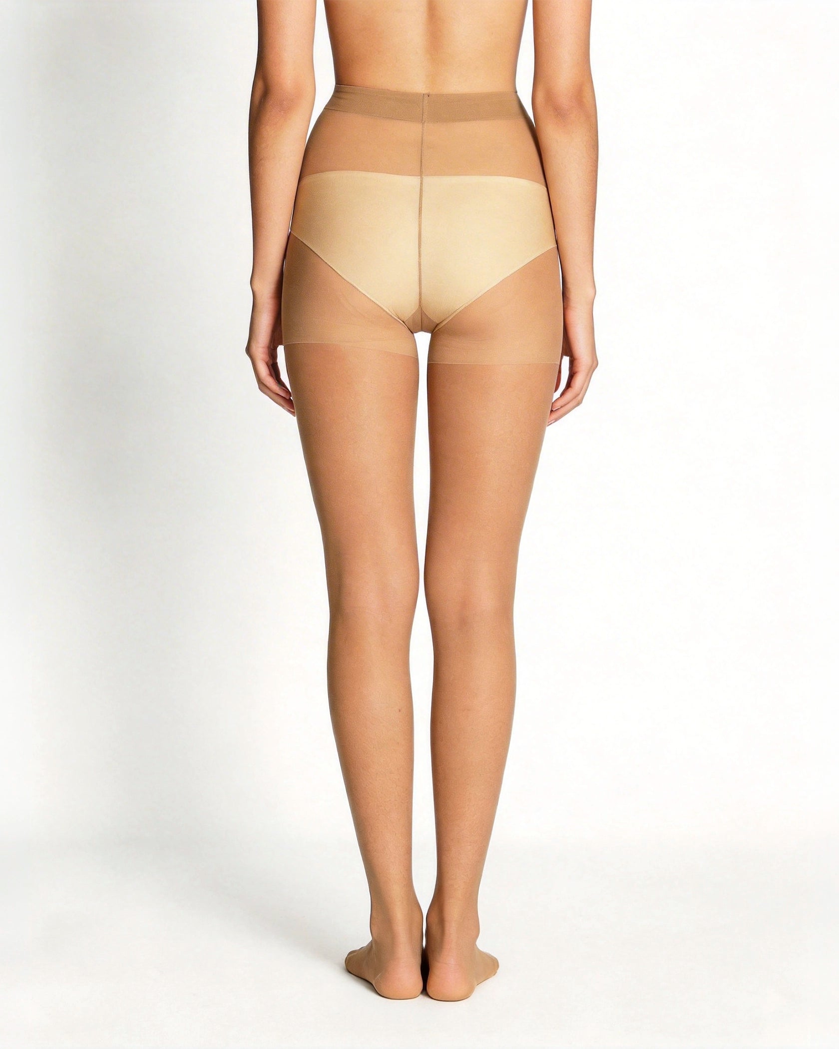 Women's Sheer Pantyhose with Cotton Gusset Natural Tan Nude Medium