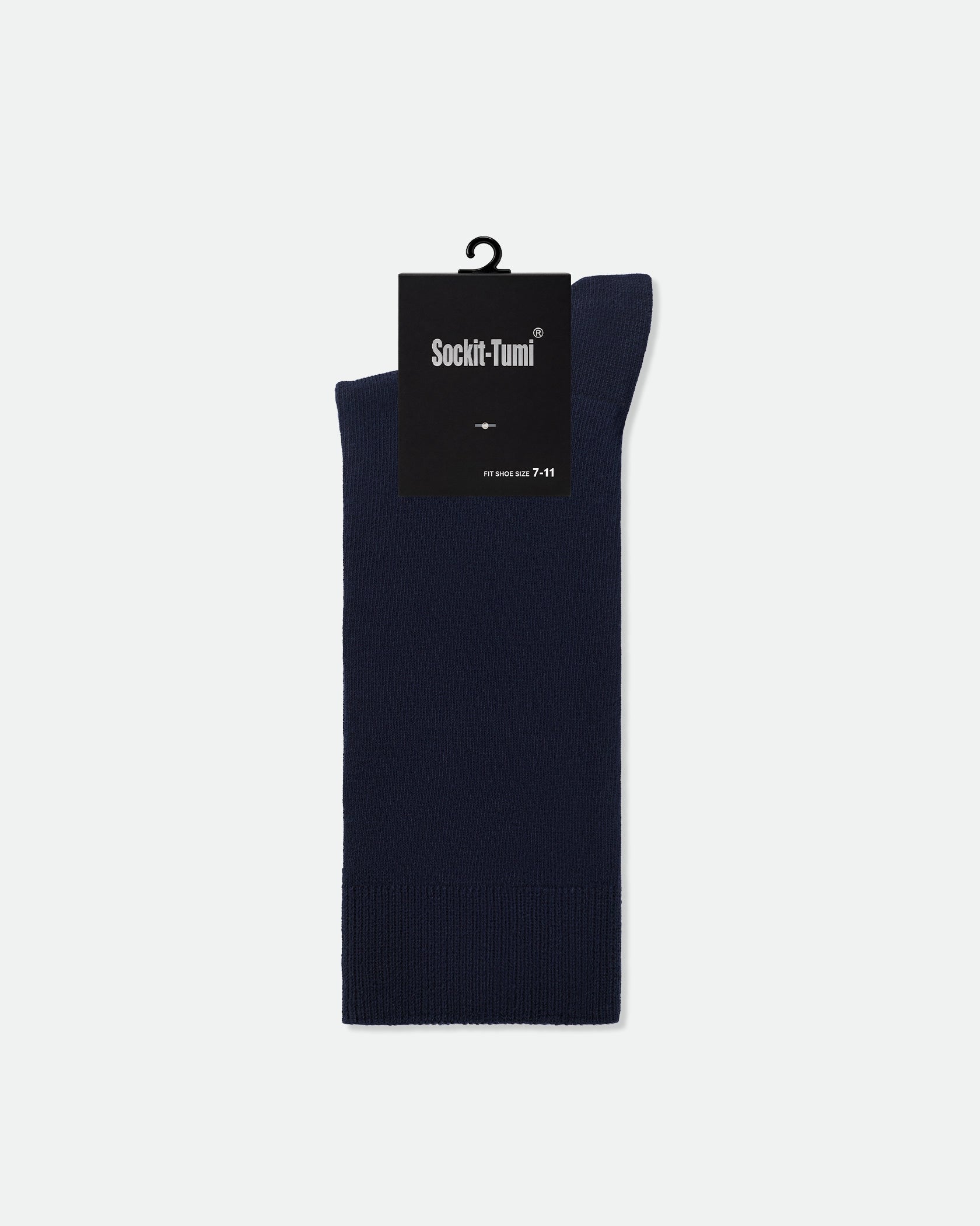 Navy blue plain business socks