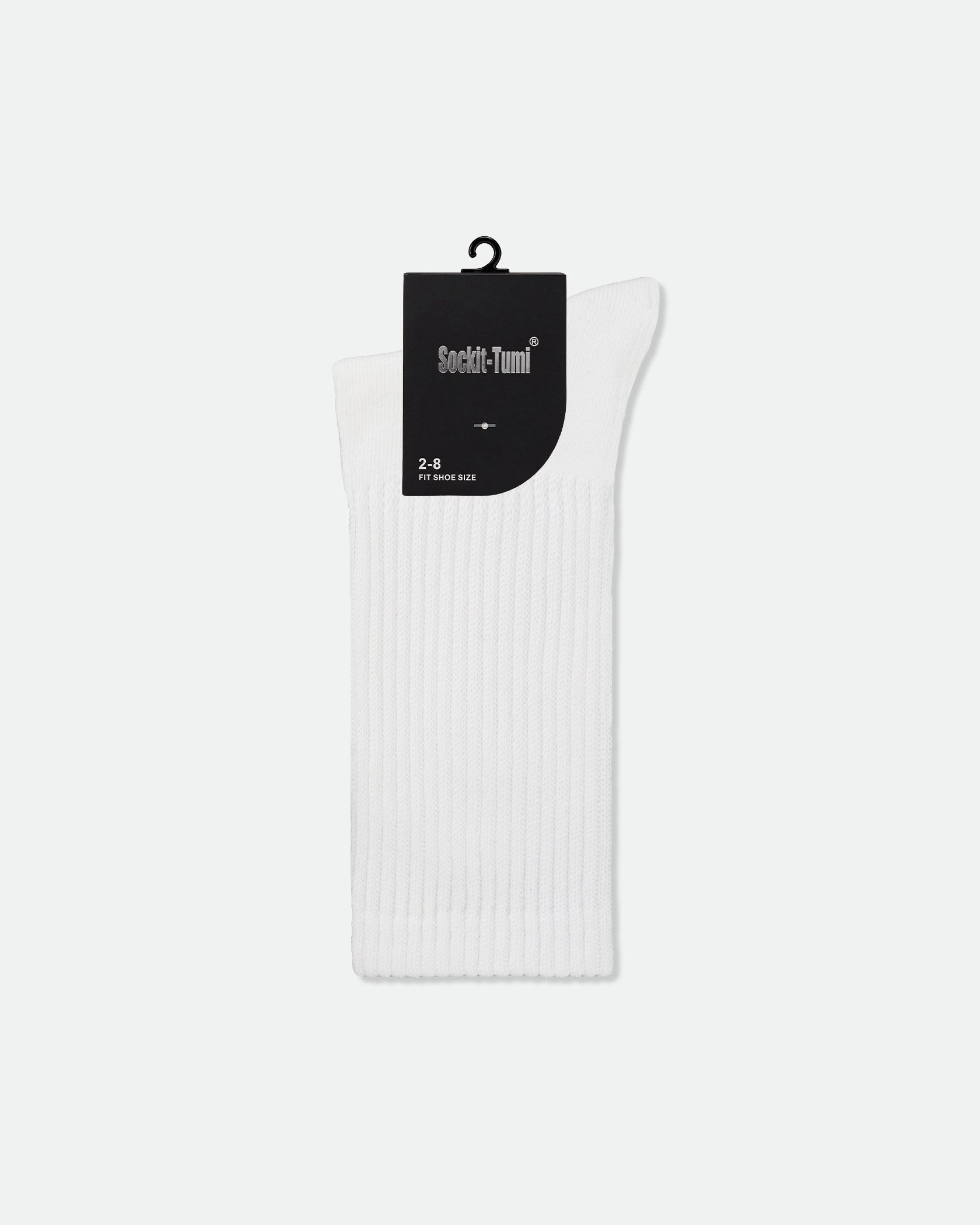 Women's Cotton Thick Crew Length Sports Socks White