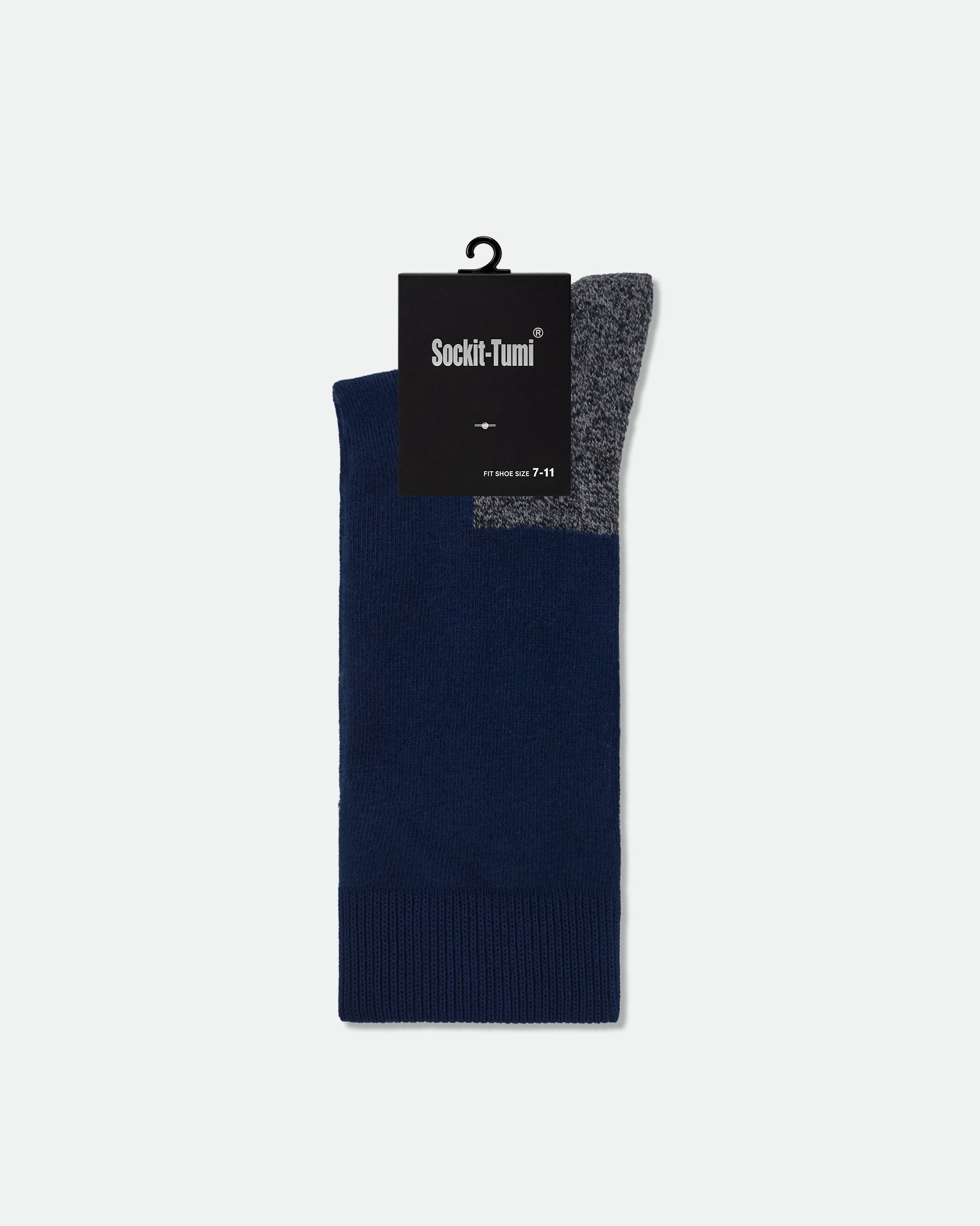 Men's Cushioned Navy Blue Hiking Socks